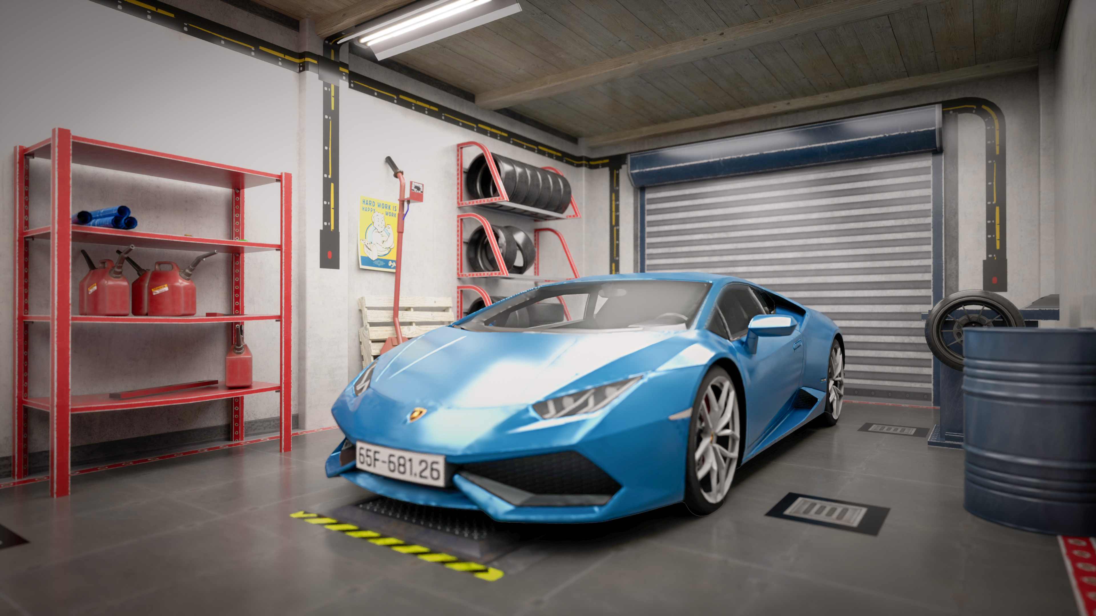 3D Hard Surface Car Modeling in The Garage